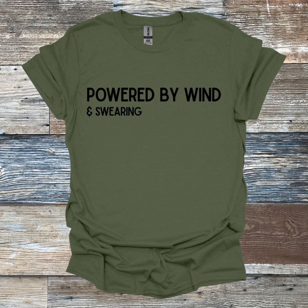 Powered by Wind & Swearing T-Shirt
