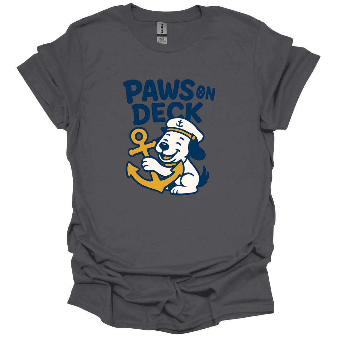 Paws on Deck_Cartoon T-Shirt