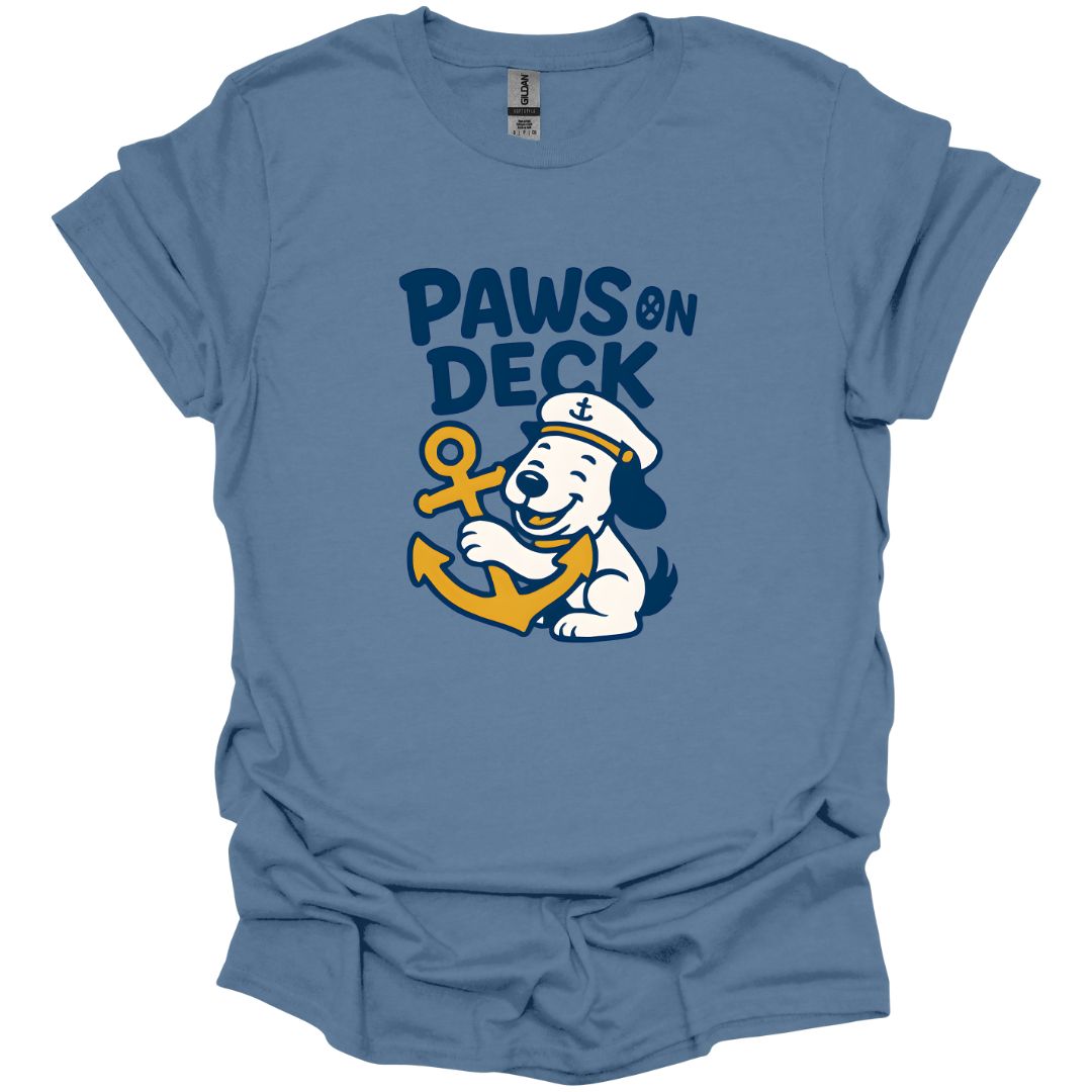 Paws on Deck_Cartoon T-Shirt