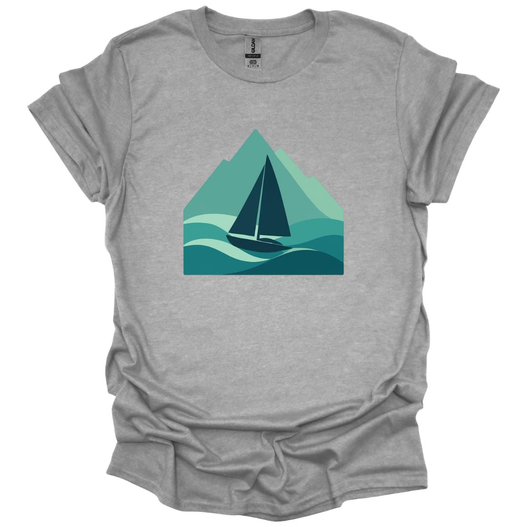 Boat on Waves T-Shirt