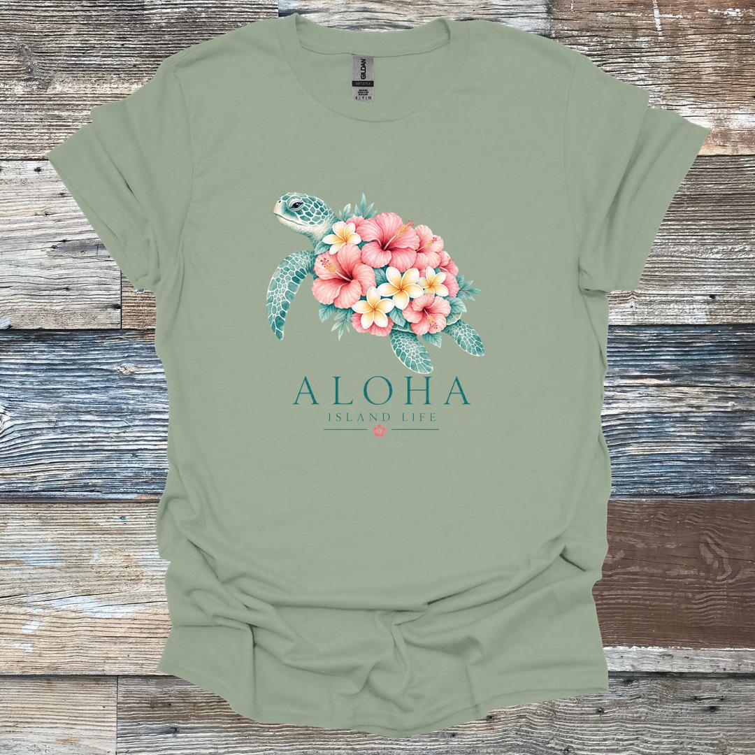 Aloha Island Life Turtle T-Shirt
