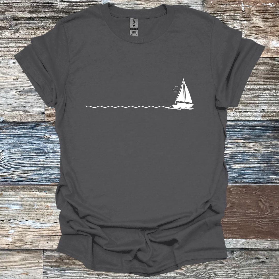 Minimalist Sailboat T-Shirt