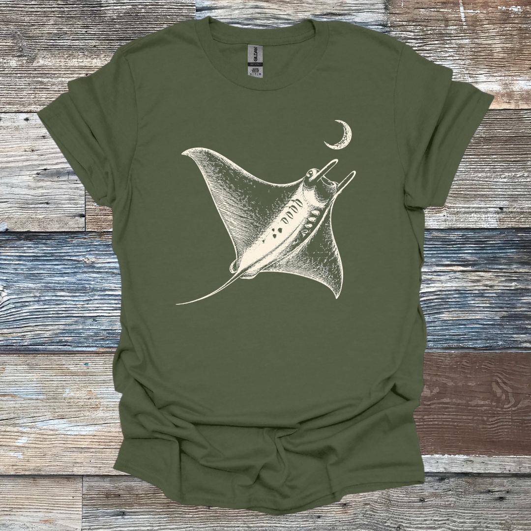 Moonlit Manta Ray T-Shirt