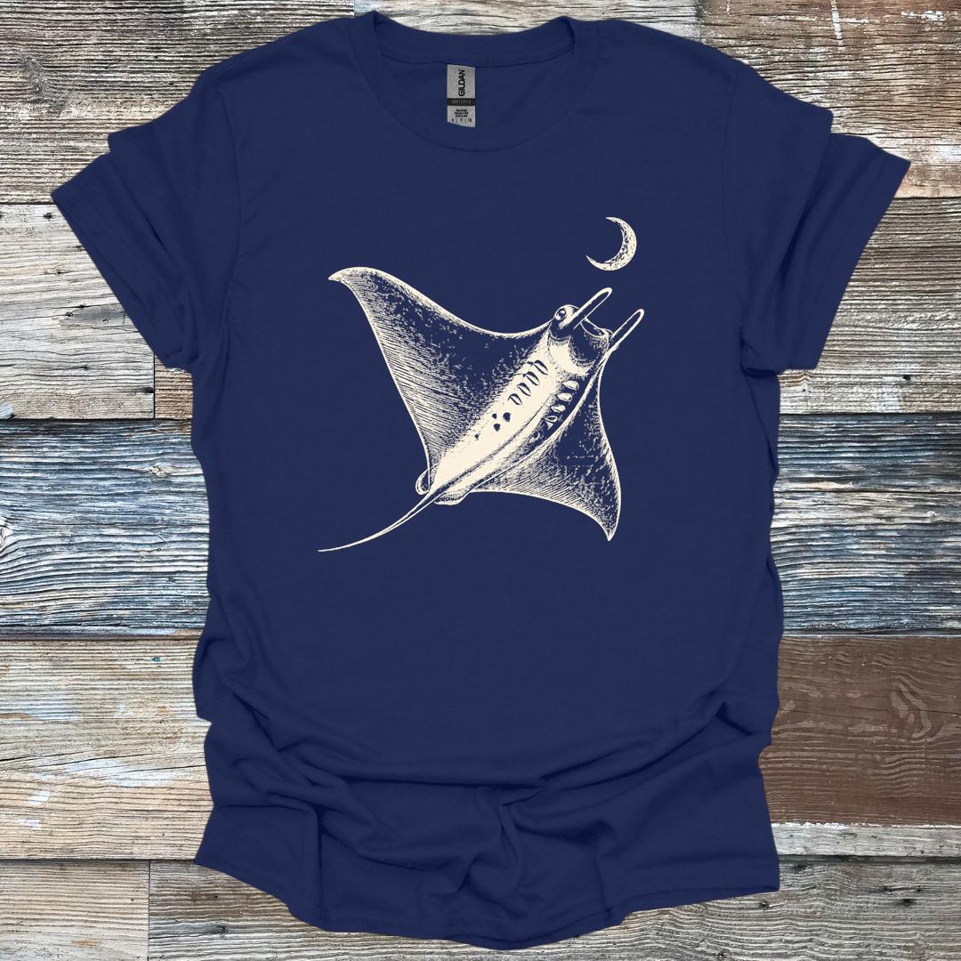 Moonlit Manta Ray T-Shirt