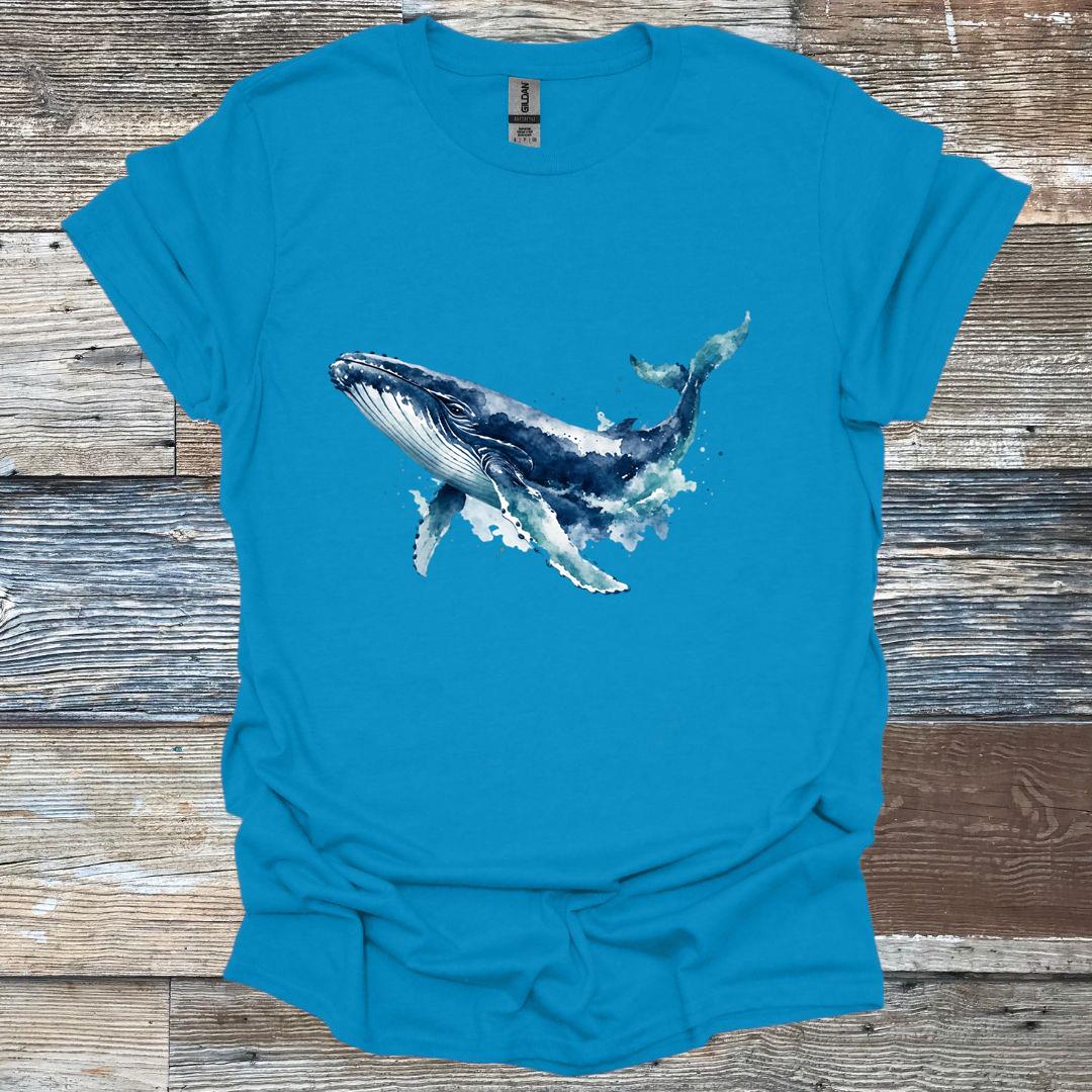 Watercolor Humpback Whale T-Shirt