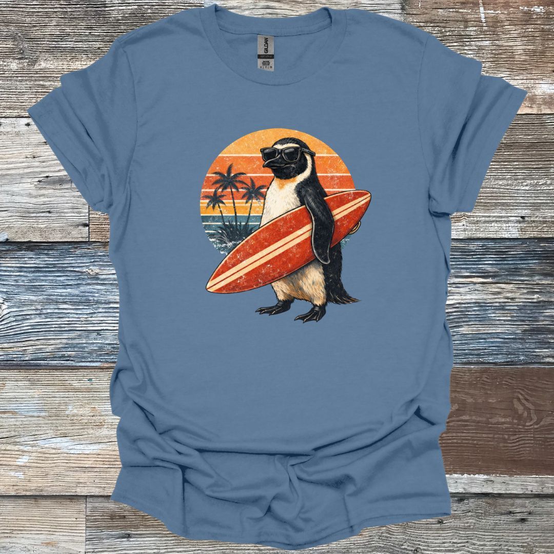 Surfer Penguin T-Shirt