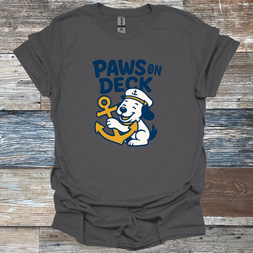 Paws on Deck_Cartoon T-Shirt