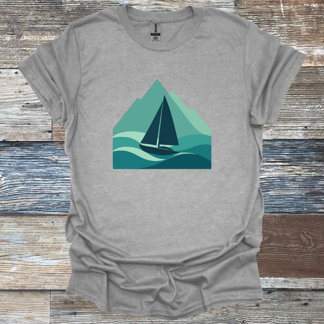 Boat on Waves T-Shirt
