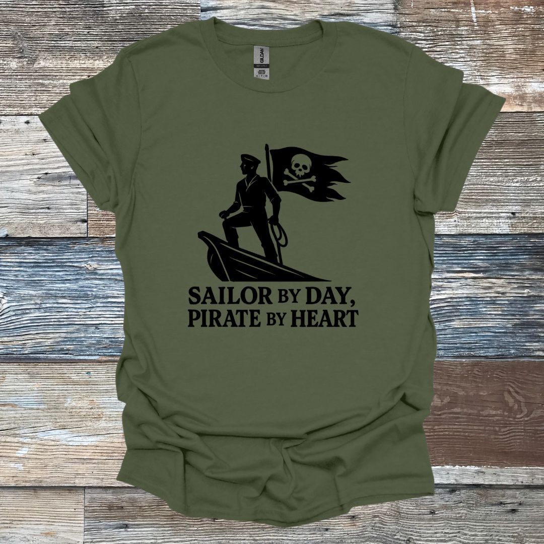 Sailor by Day Pirate by Heart T-Shirt