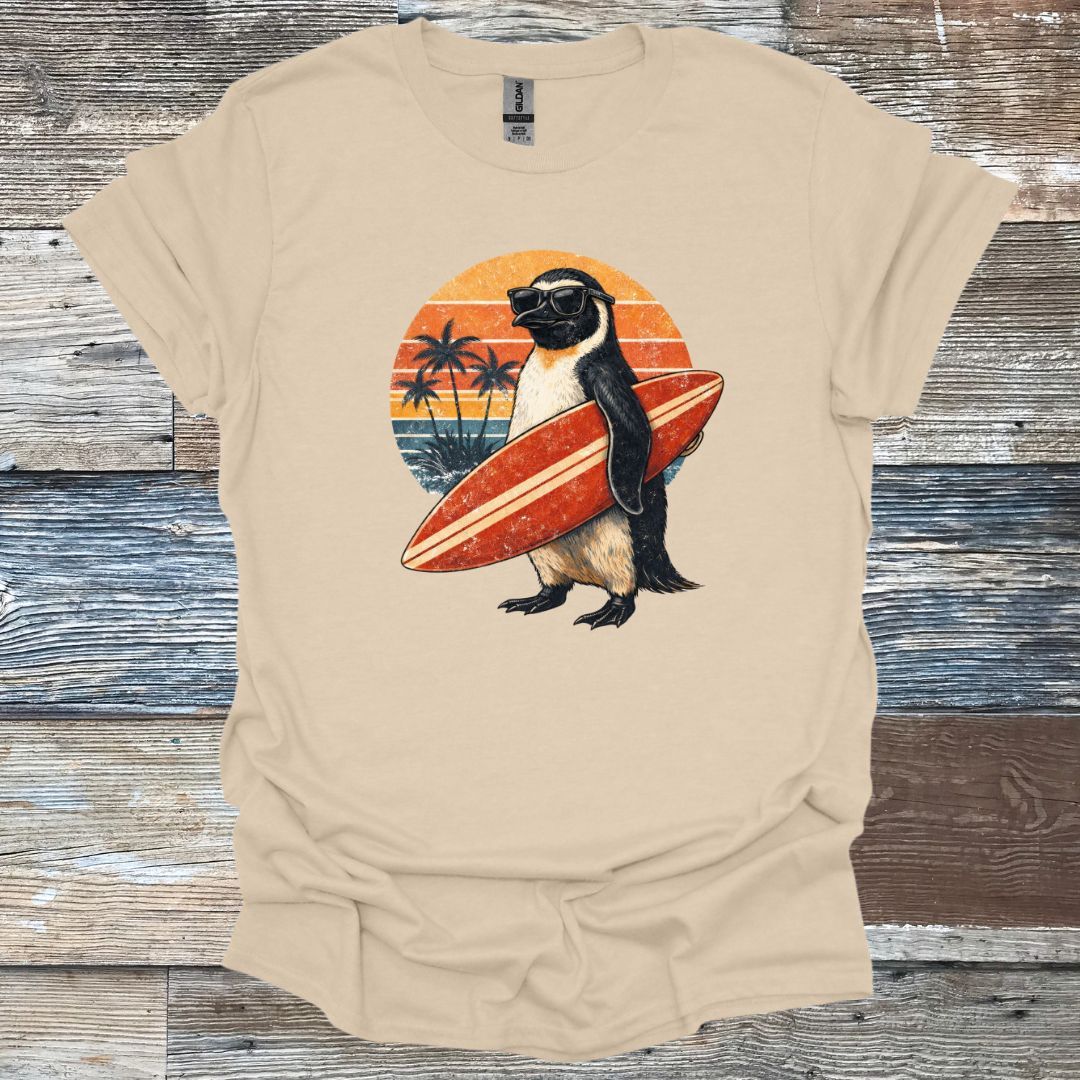Surfer Penguin T-Shirt