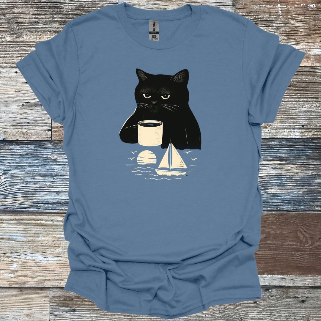 Cat Drinking T-Shirt