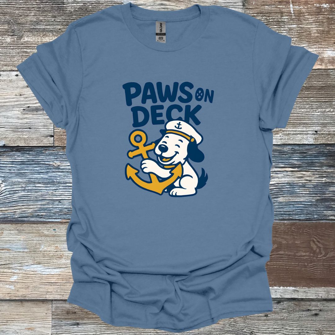 Paws on Deck_Cartoon T-Shirt