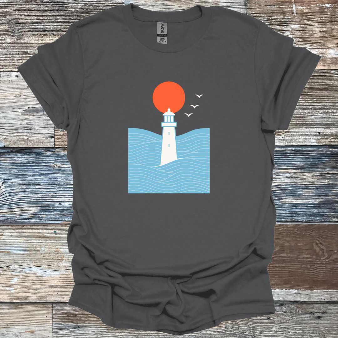 Lighthouse Among Ocean T-Shirt