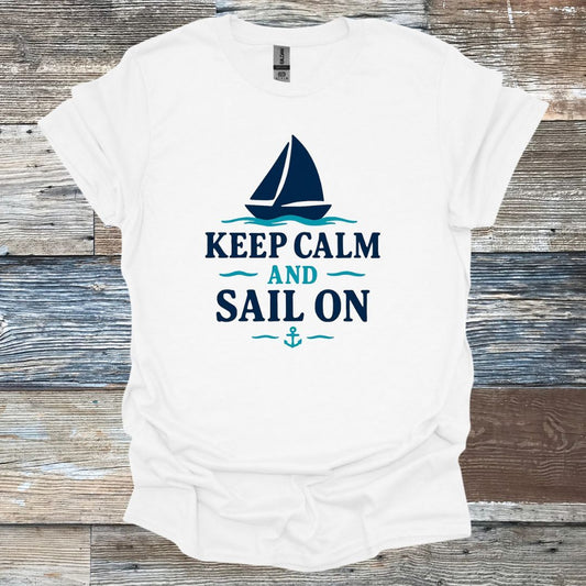 Keep Calm and Sail On T-Shirt