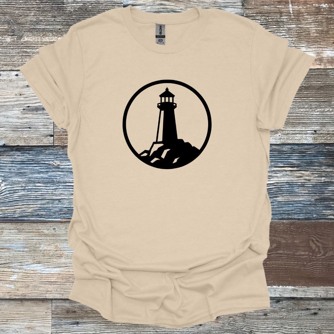 Lighthouse on Rocks T-Shirt
