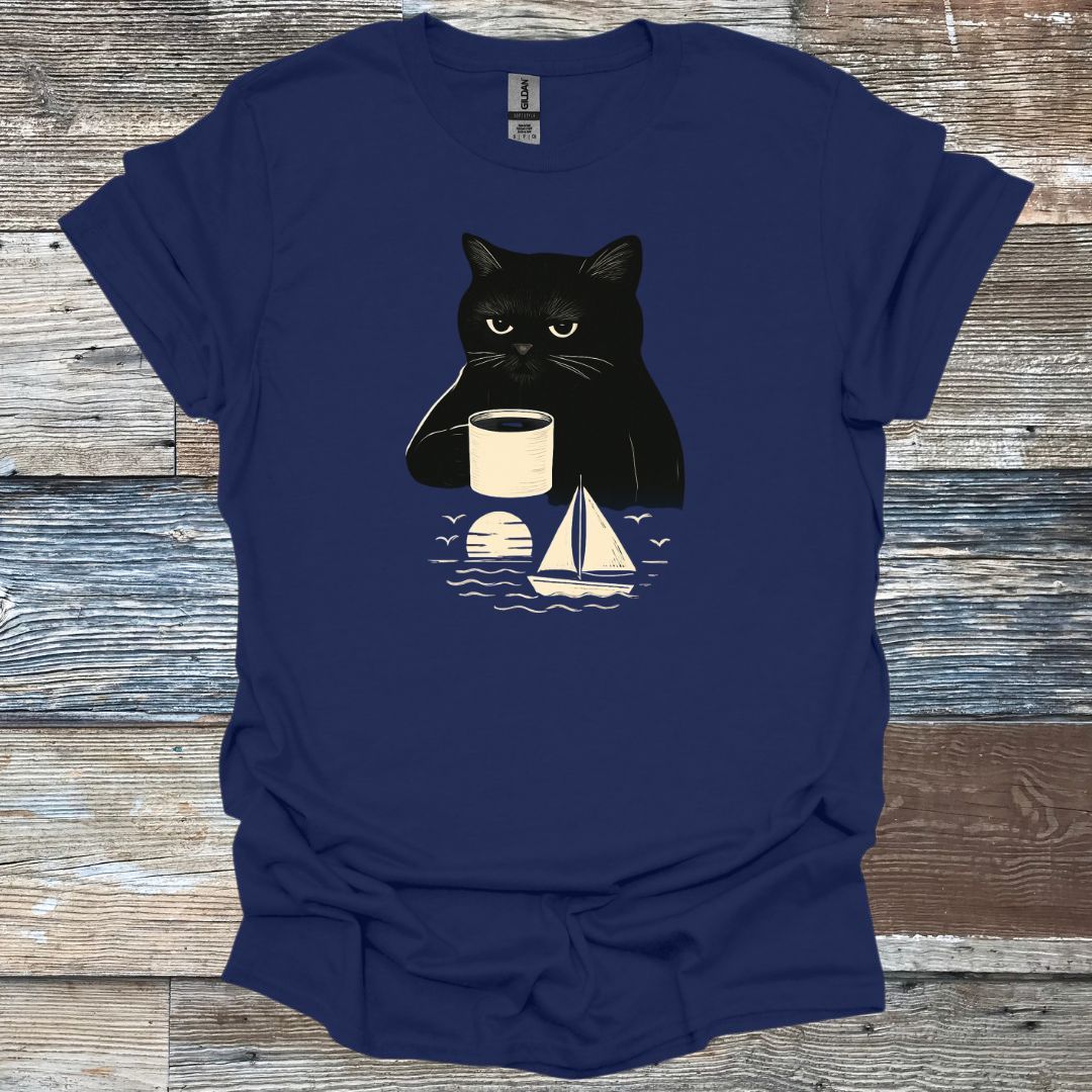 Cat Drinking T-Shirt