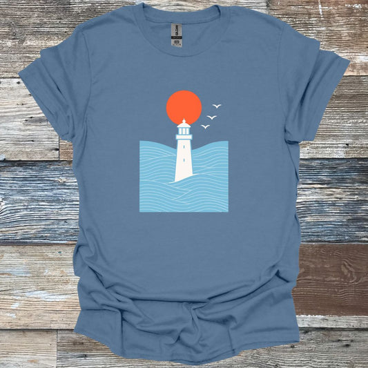 Lighthouse Among Ocean T-Shirt