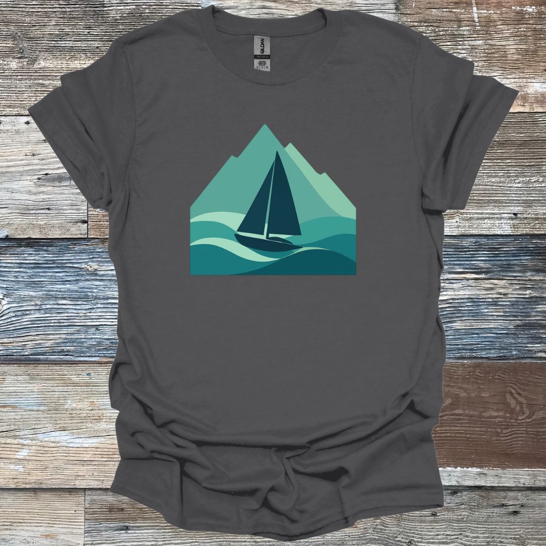 Boat on Waves T-Shirt