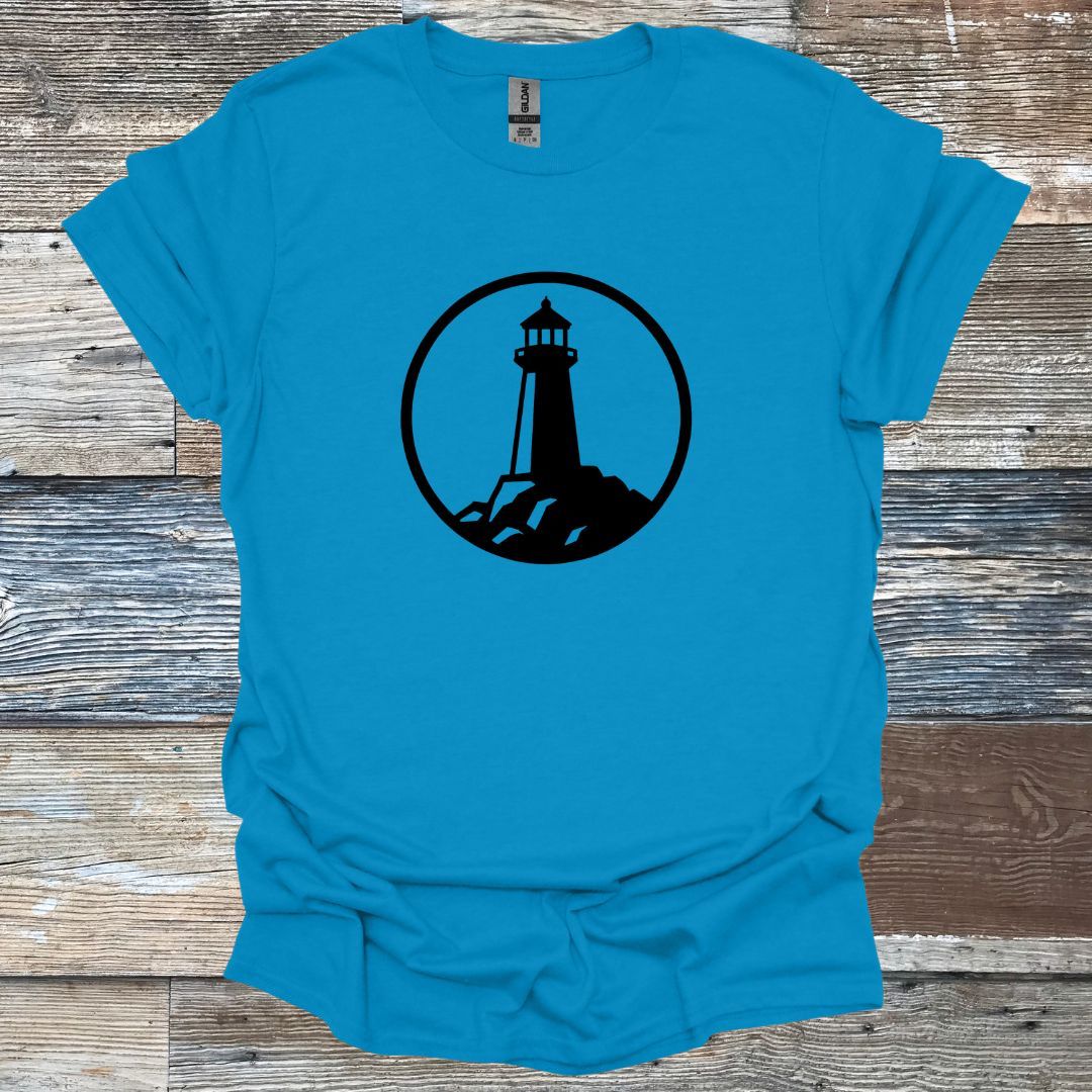 Lighthouse on Rocks T-Shirt