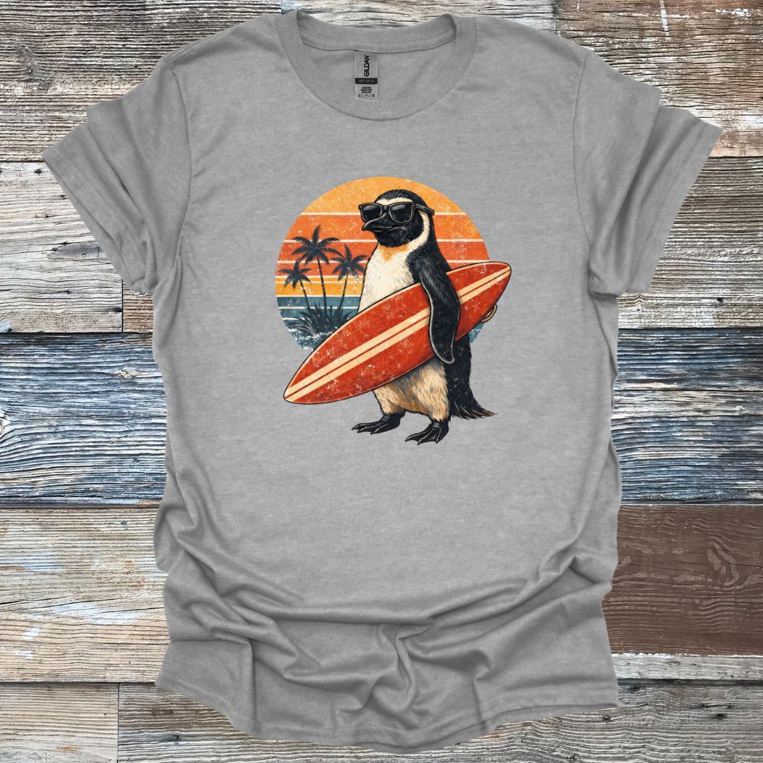 Surfer Penguin T-Shirt