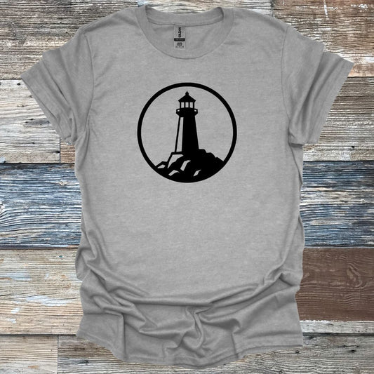 Lighthouse on Rocks T-Shirt