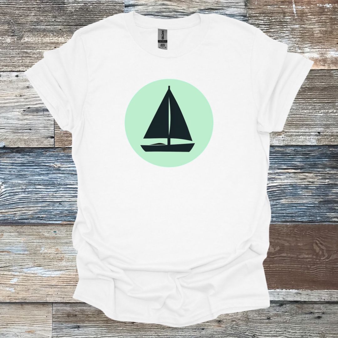 Sailboat_Circle T-Shirt