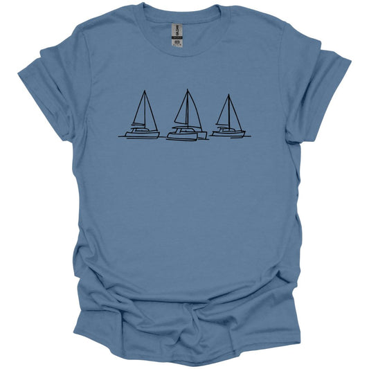 Three Sailboats T-Shirt