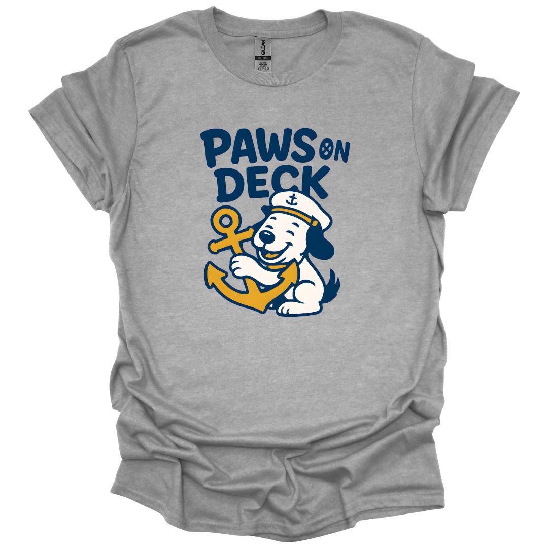 Paws on Deck_Cartoon T-Shirt