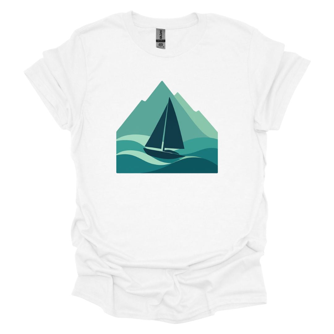 Boat on Waves T-Shirt