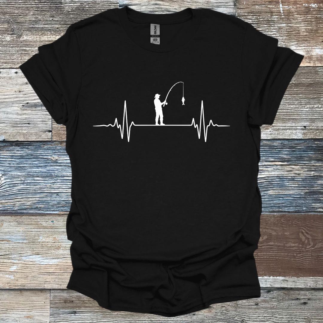 Fishing Heartbeat T-Shirt