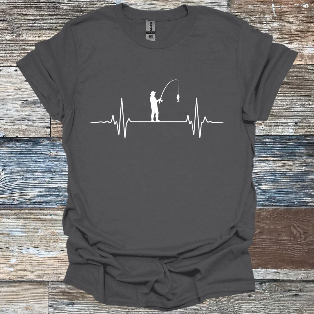 Fishing Heartbeat T-Shirt