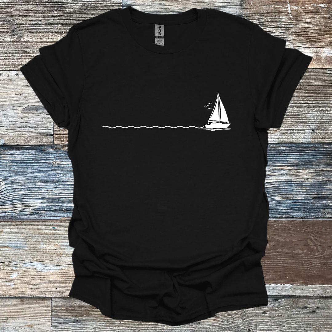 Minimalist Sailboat T-Shirt