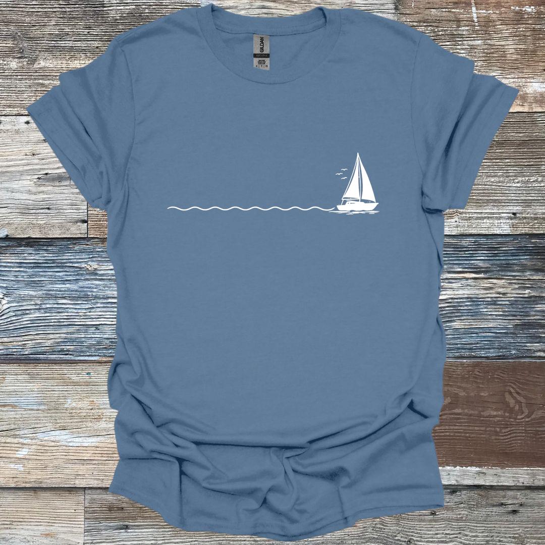 Minimalist Sailboat T-Shirt