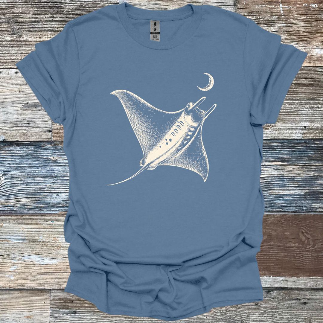 Moonlit Manta Ray T-Shirt