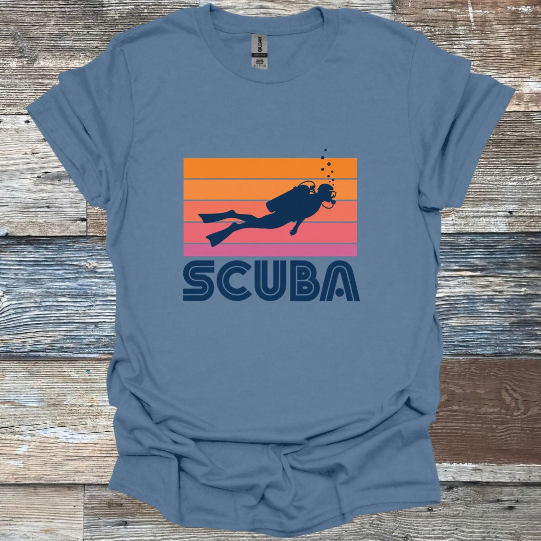 Sunset Scuba Diver T-Shirt