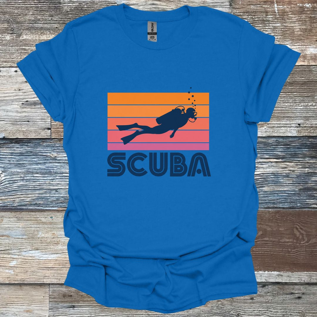 Sunset Scuba Diver T-Shirt