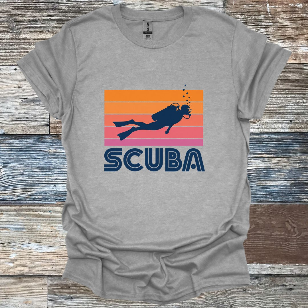 Sunset Scuba Diver T-Shirt