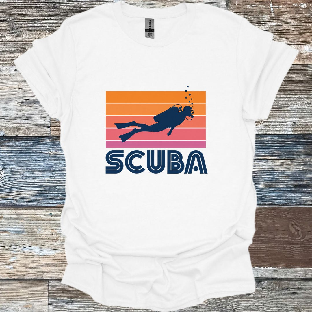 Sunset Scuba Diver T-Shirt
