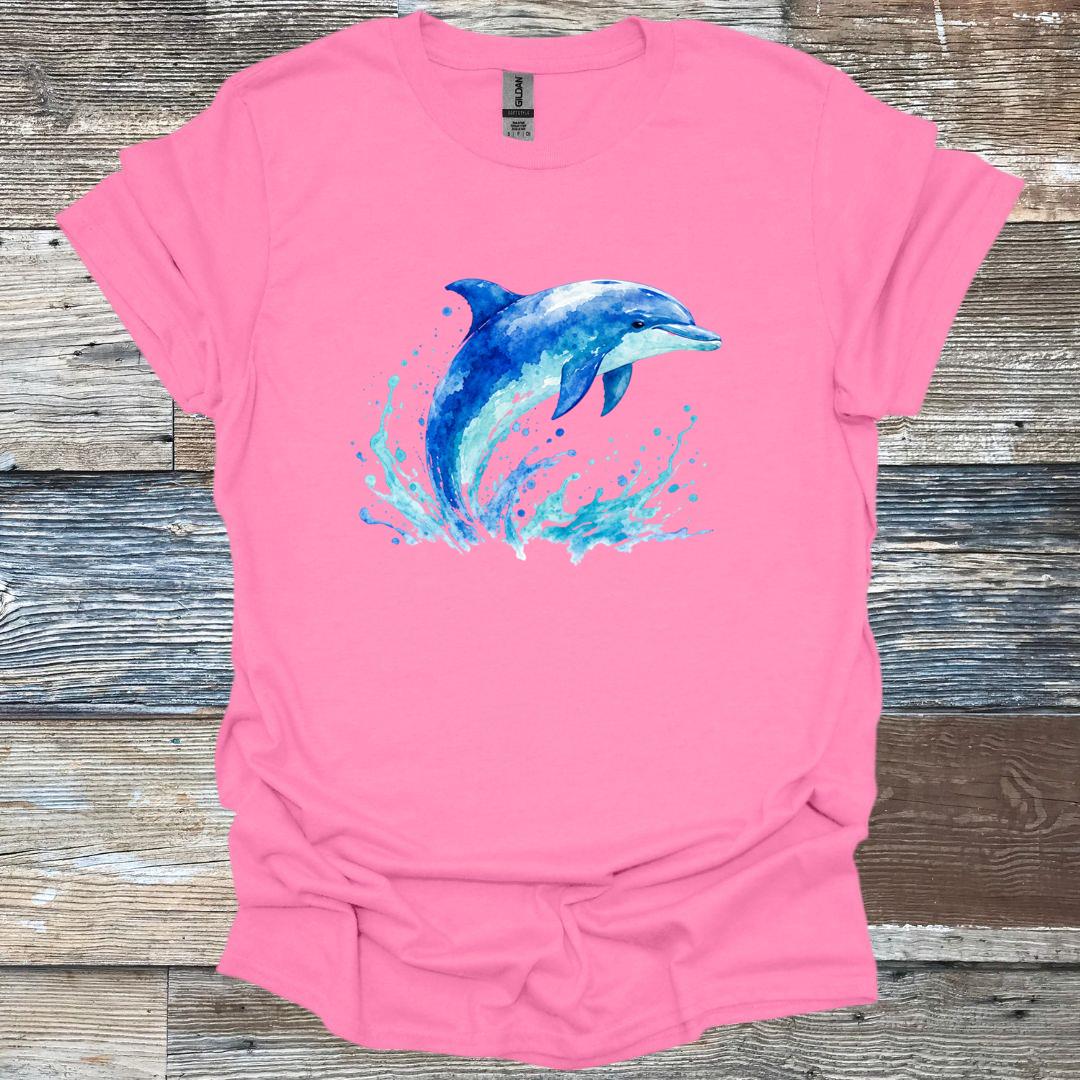 Watercolor Dolphin T-Shirt