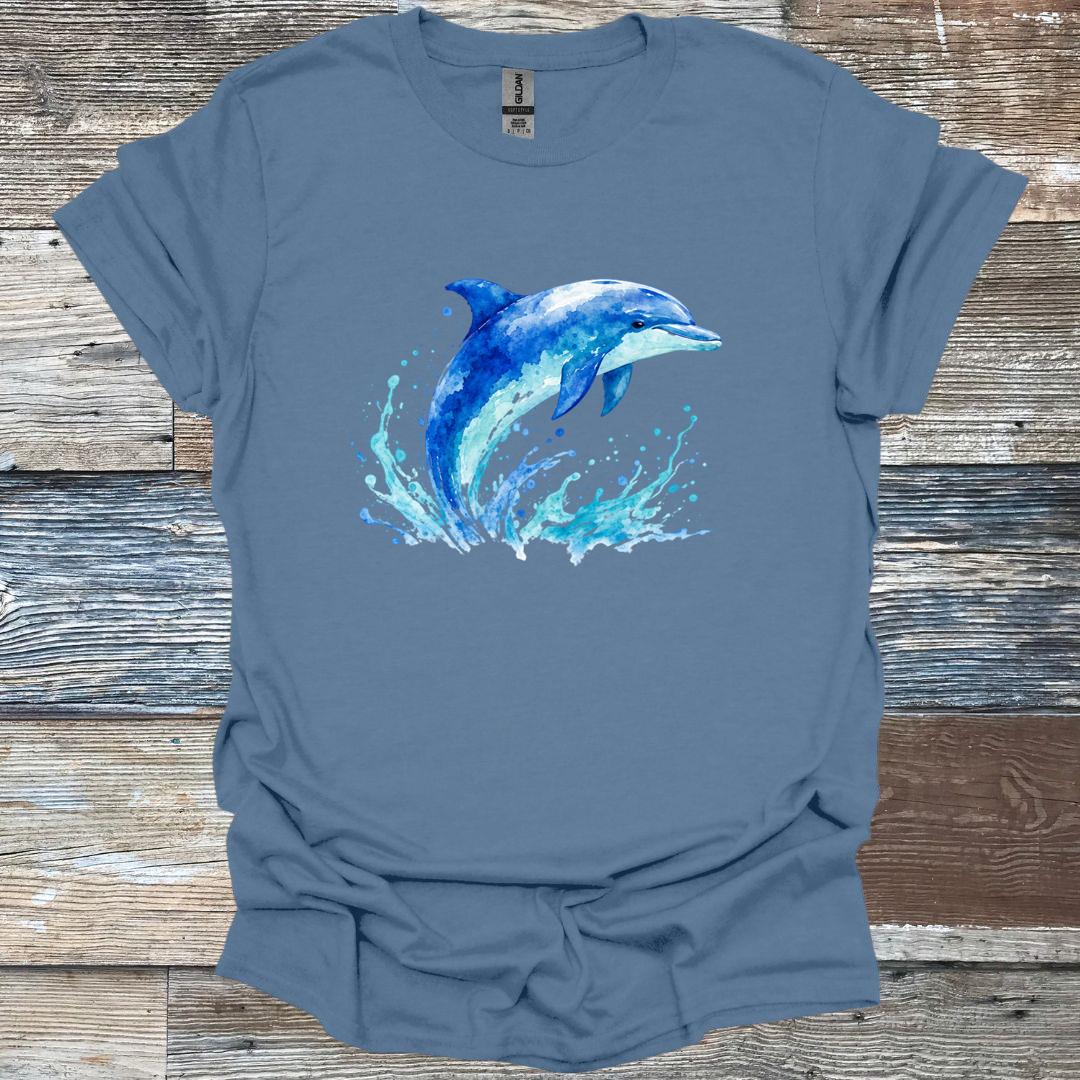 Watercolor Dolphin T-Shirt