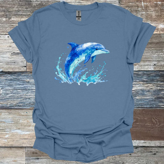 Watercolor Dolphin T-Shirt