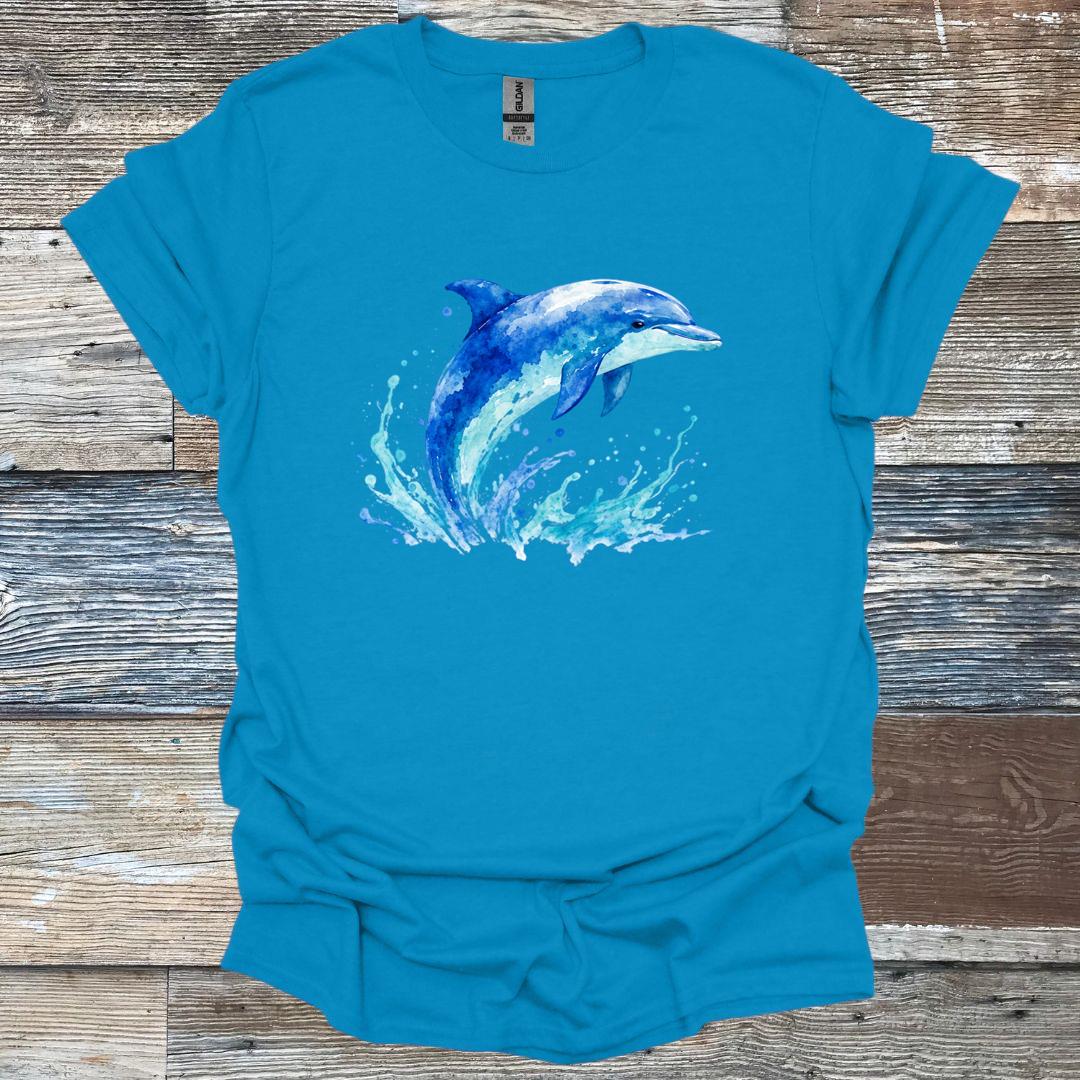 Watercolor Dolphin T-Shirt