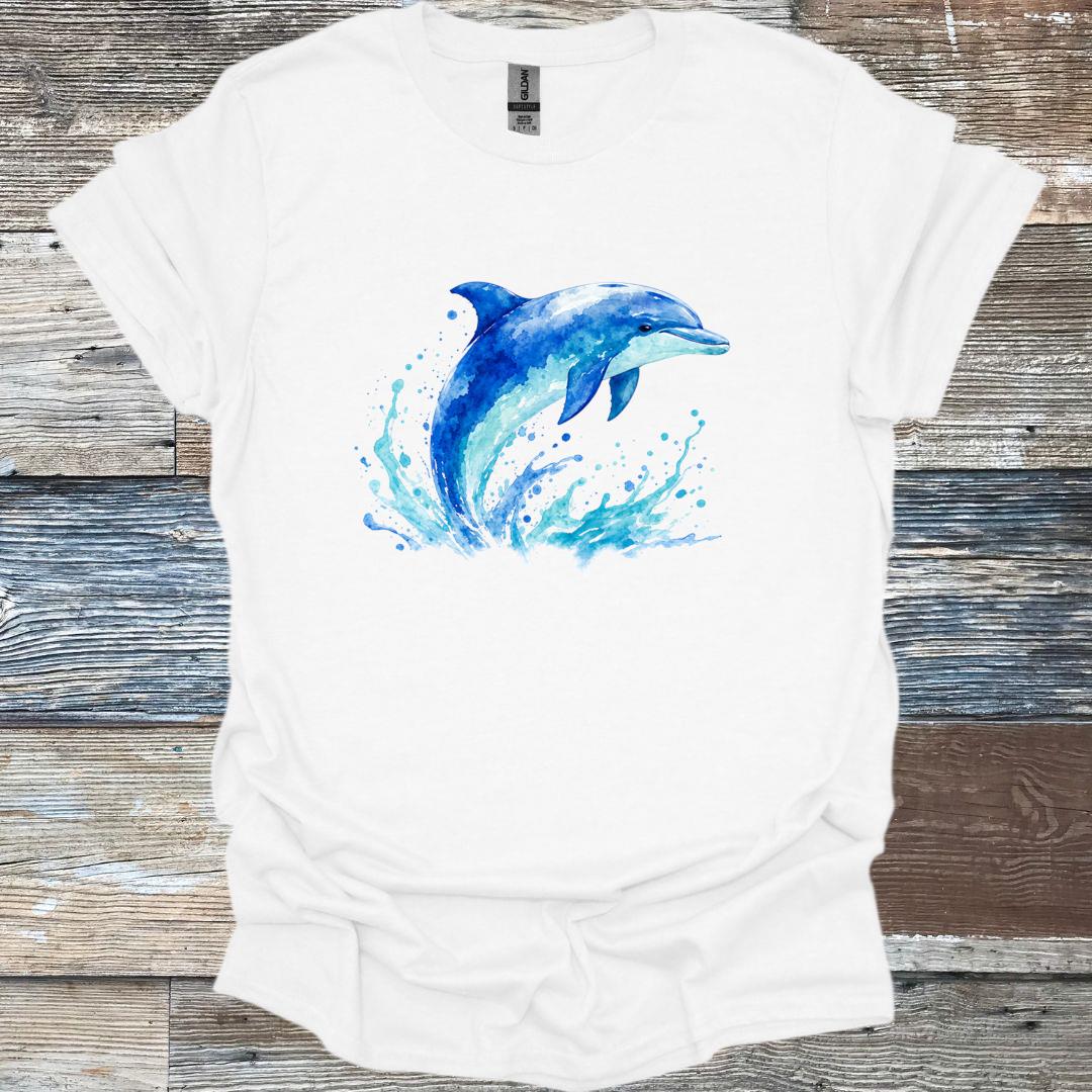 Watercolor Dolphin T-Shirt