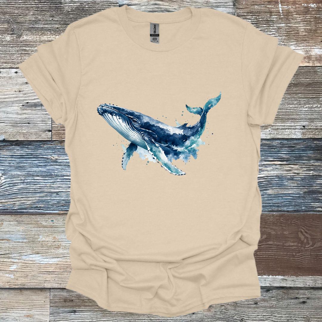 Watercolor Humpback Whale T-Shirt