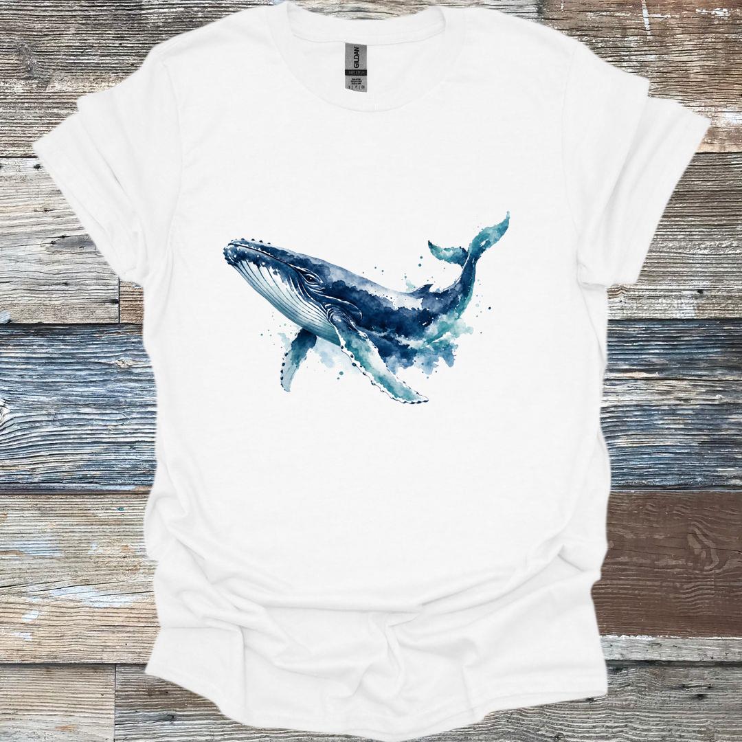 Watercolor Humpback Whale T-Shirt